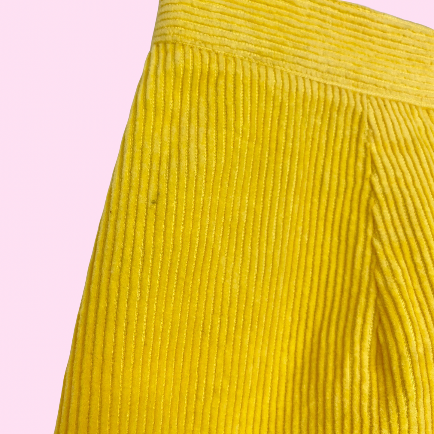 1980s Yellow cord trousers, by Katies, size 4/6