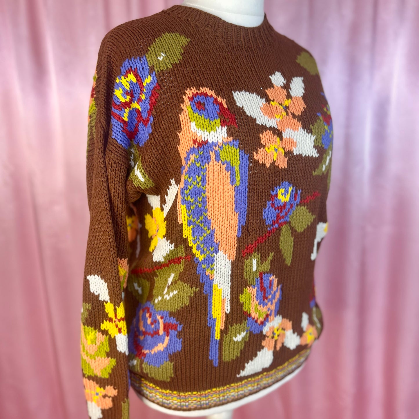 1980s Novelty Parot jumper, by Jump, size 16