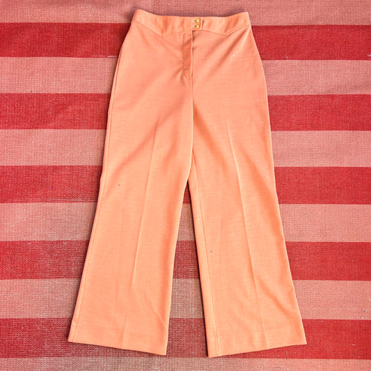 1970s Coral flared trousers, by Jane Colby, size 12