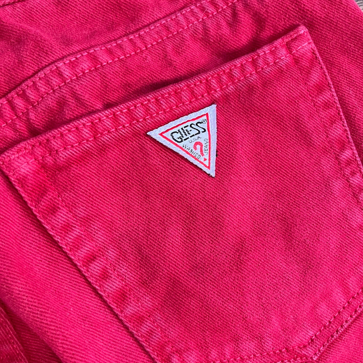 1980s Red mom jeans, by Guess, size 10
