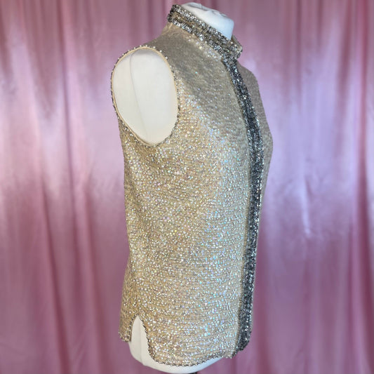1960s Sequin gilet, by Duke Sportswear, size 10