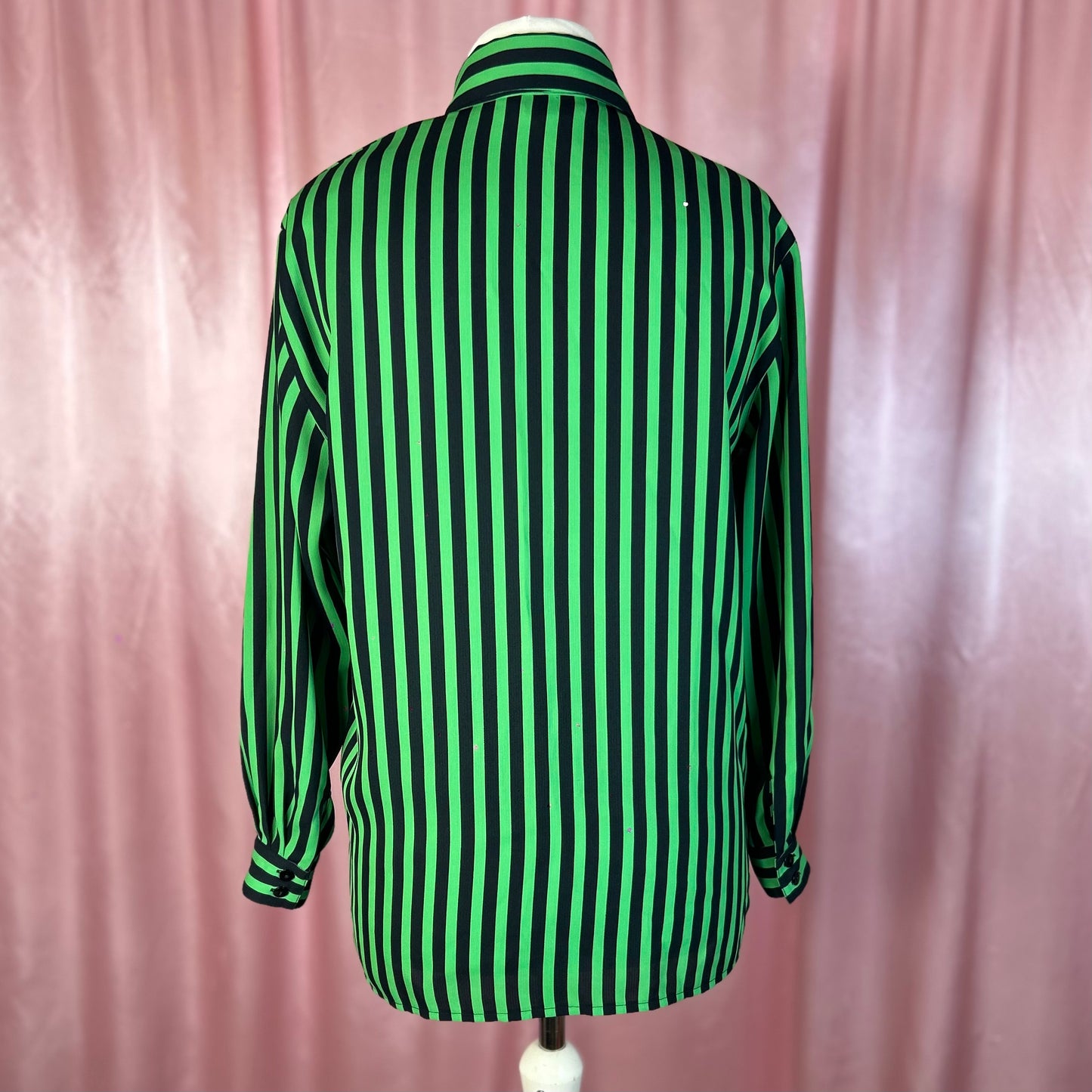 1980s Black & Green shirt, by Whimsy, size 12