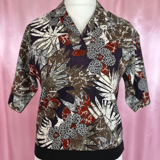 1980s jungle print co-ord, by Laura Mae, size 12
