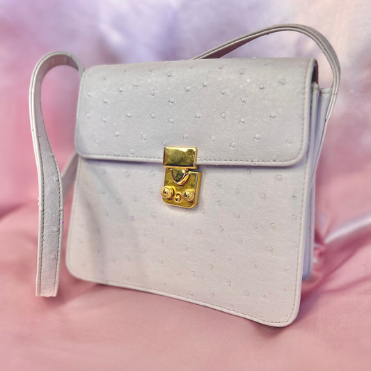 1990s Lilac faux leather bag, by St Michael