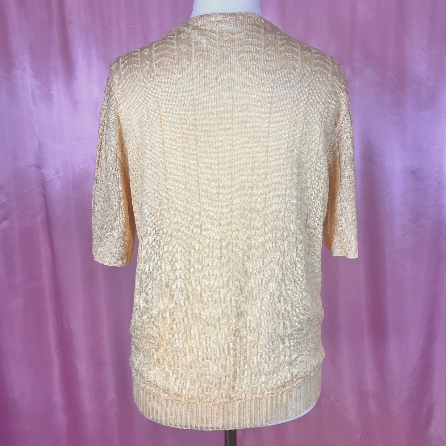 1980s Yellow jumper, by Littlewoods, size 14