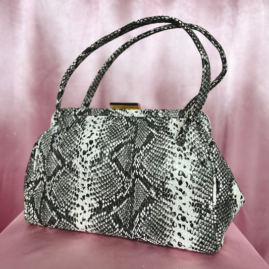 1960s Snakeprint handbag