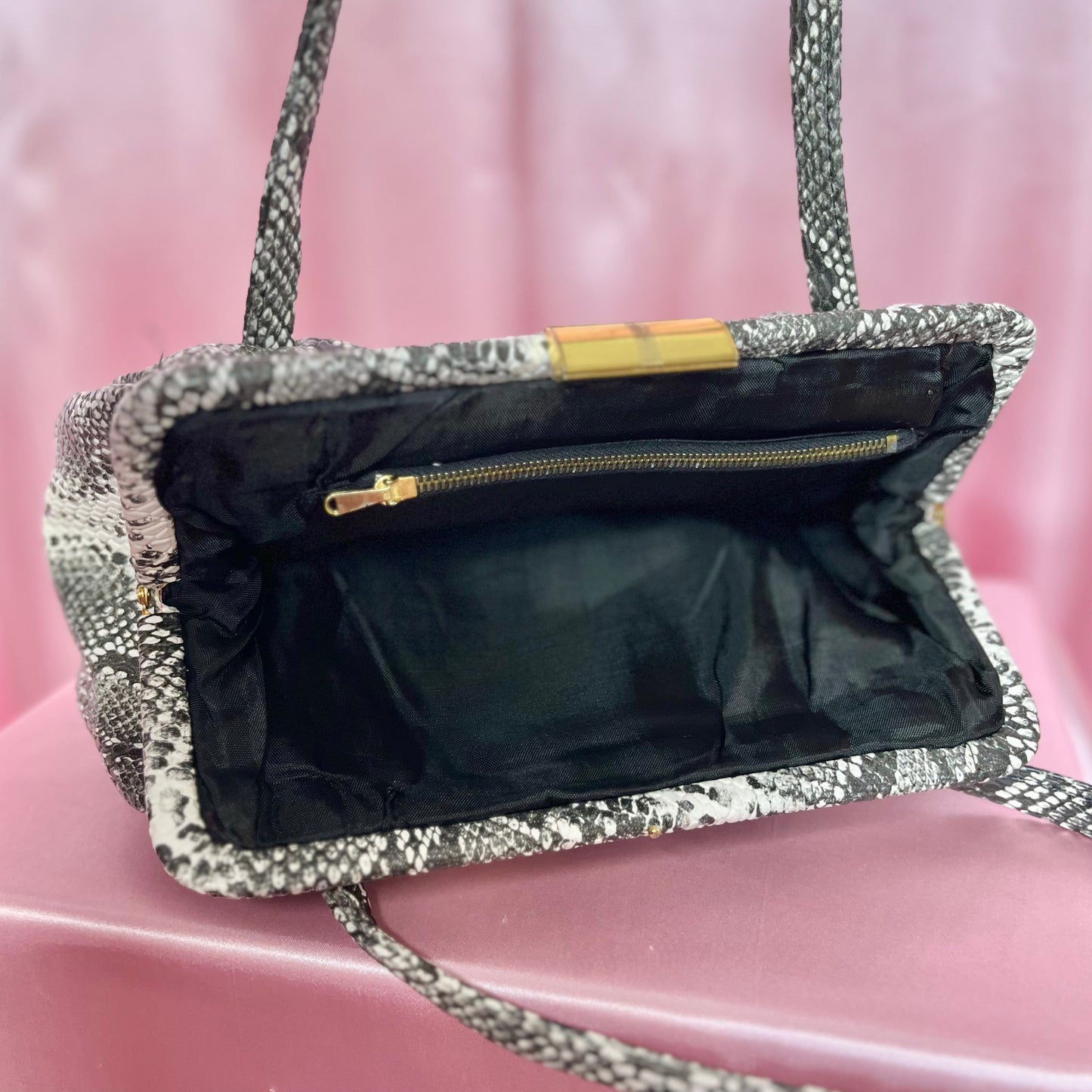 1960s Snakeprint handbag