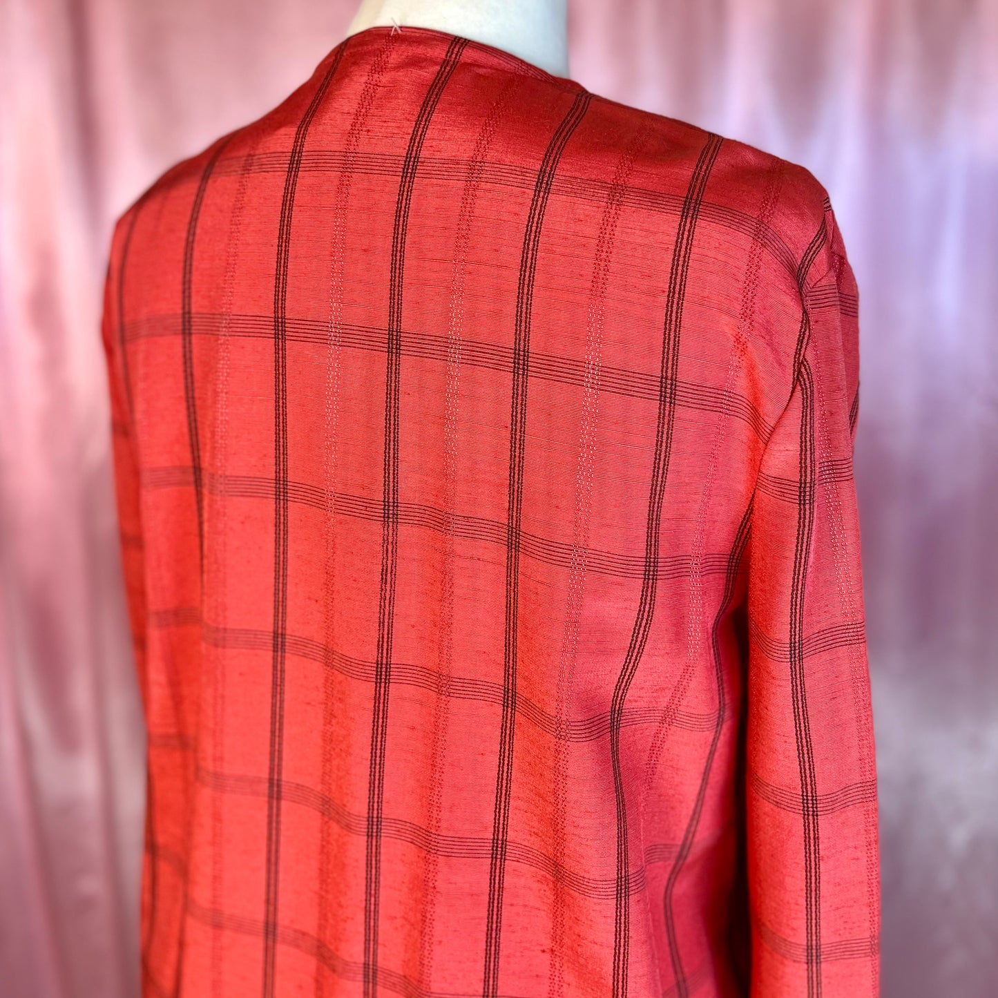 1990s Red lightweight jacket, by Essence, size 20