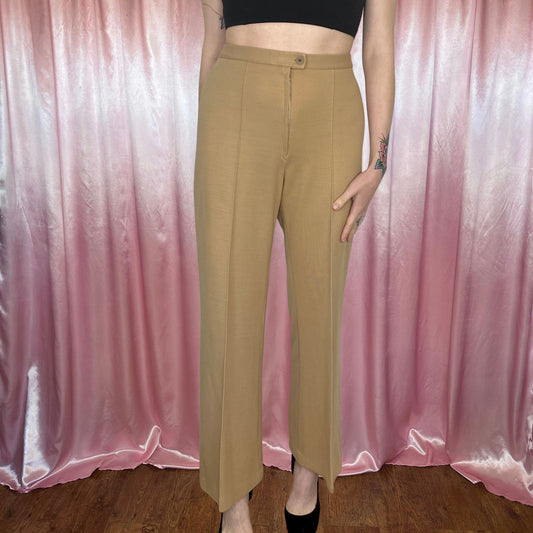 1970s Camel flared trousers, by St Michael, size 8