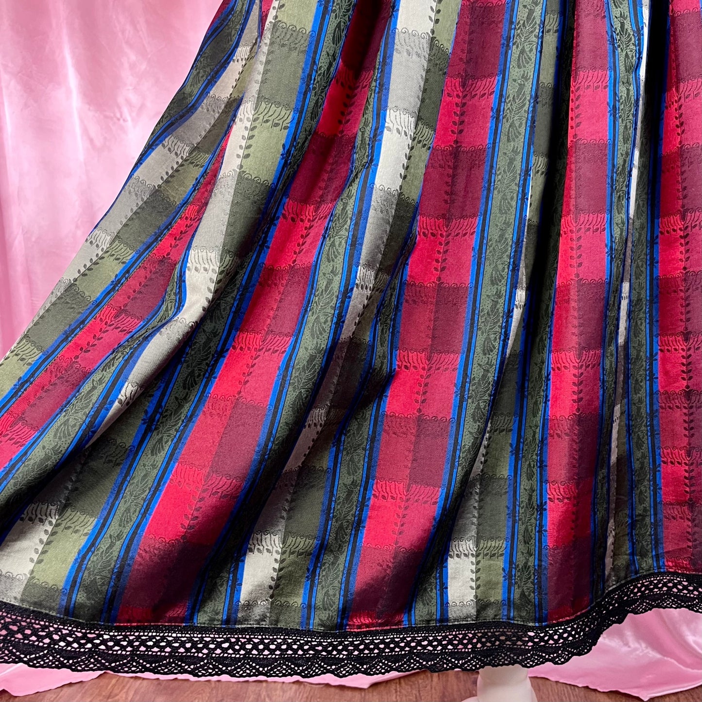 1980s Silk midaxi skirt, by Kitz-Pichlar, size 10/12