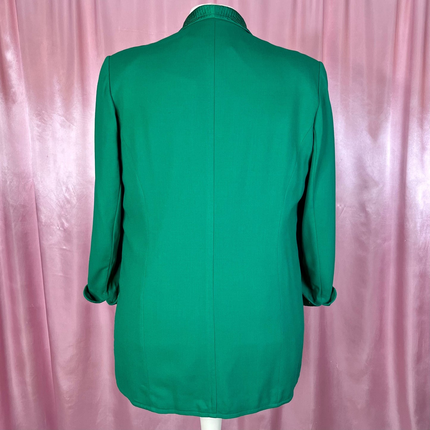 1980s Green wool blazer, by Antonette, size 16