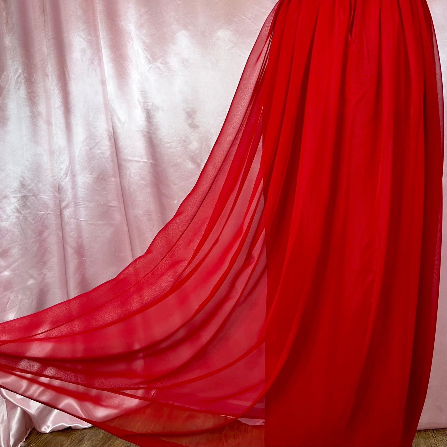 1980s Red evening dress, by Jean Varon, size 6
