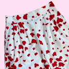 1980s Red & White trousers, handmade, size 10/2