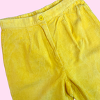 1980s Yellow cord trousers, by Katies, size 4/6