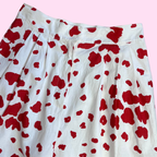 1980s Red & White trousers, handmade, size 10/2