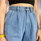 1980s soft denim shorts, unbranded, size 6