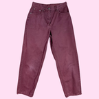 1980s Maroon Mom jeans, by LL Bean, size 10
