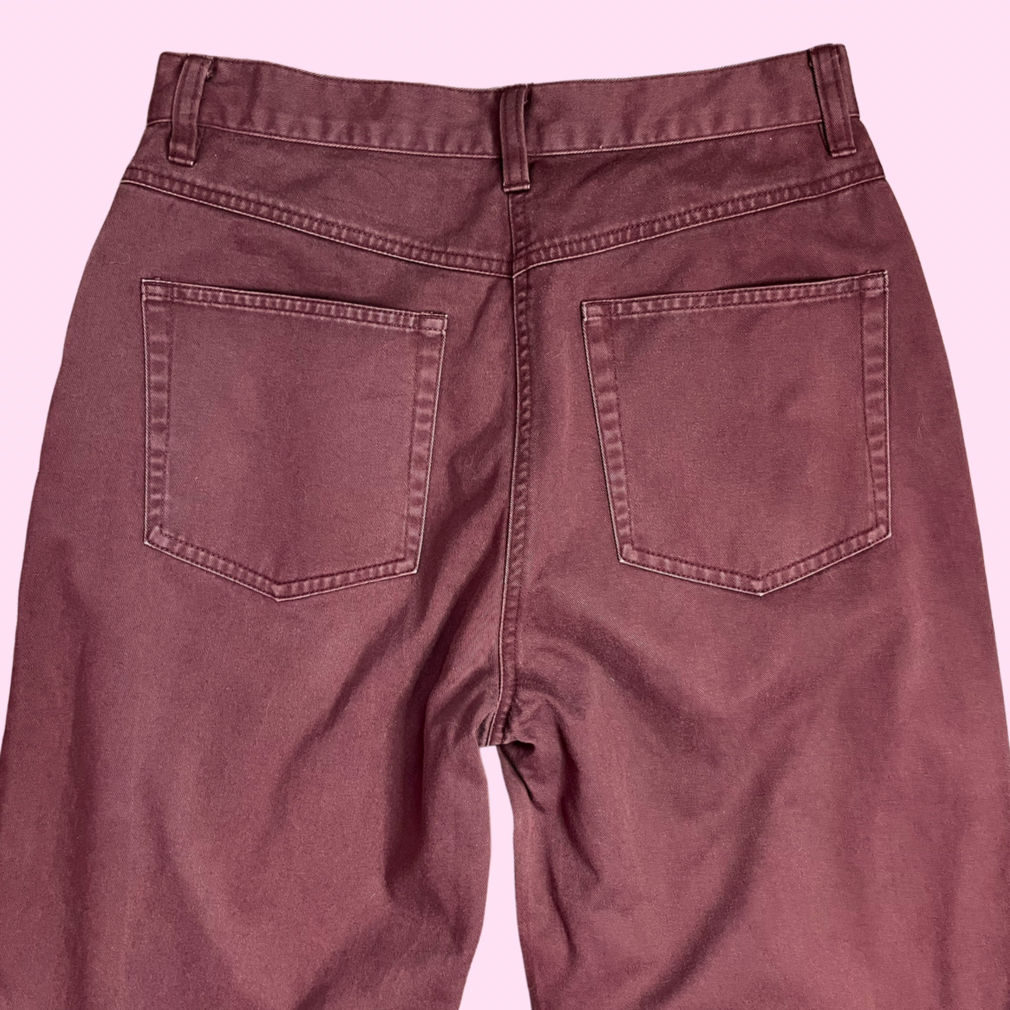 1980s Maroon Mom jeans, by LL Bean, size 10
