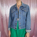 1980s classic denim jacket, by Wrangler, size 10
