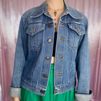 1980s classic denim jacket, by Wrangler, size 10