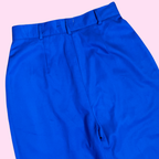 1980s Royal Blue trousers, by JC Penny, size 8