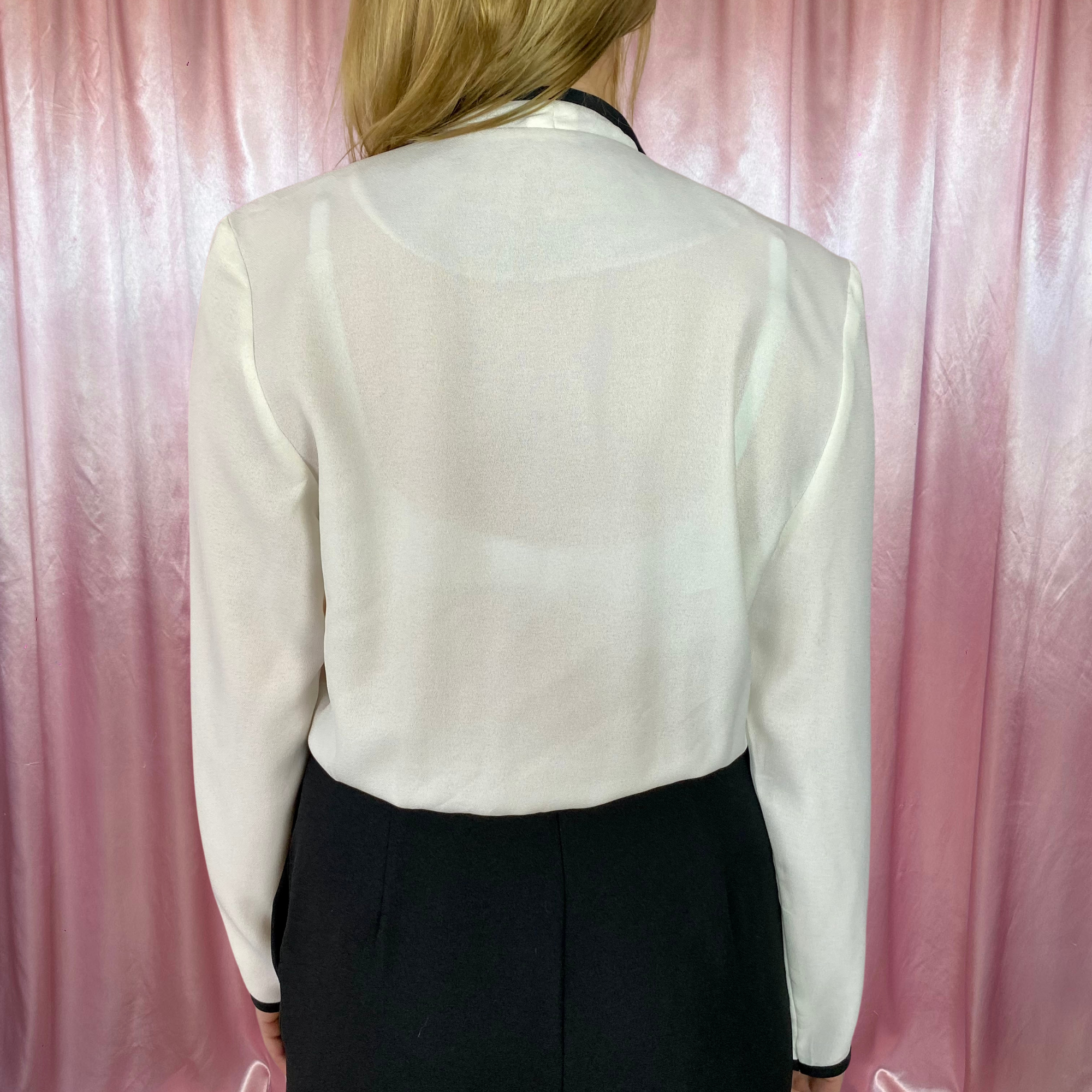 1980s Black & White jumpsuit, by Caron, size 10