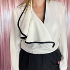 1980s Black & White jumpsuit, by Caron, size 10