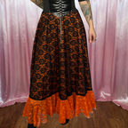 1970s Black lace skirt, by Creation Merlin Modell, size 8