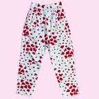 1980s Red & White trousers, handmade, size 10/2