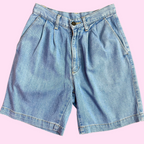 1980s soft denim shorts, unbranded, size 6