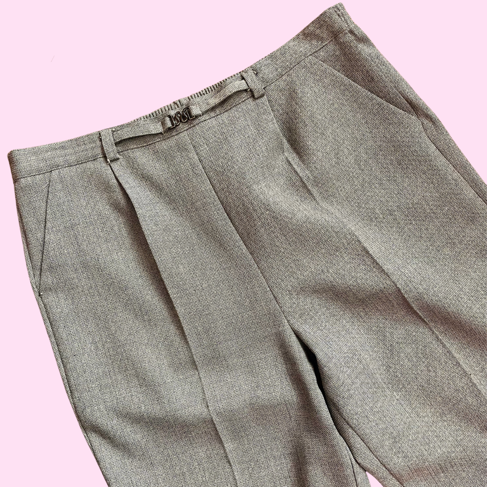 1990s Grey high rise trousers, by Bon Marche, size 16