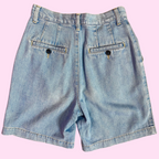 1980s soft denim shorts, unbranded, size 6