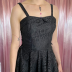 1980s does 50s lace prom dress, by C&A, size 8