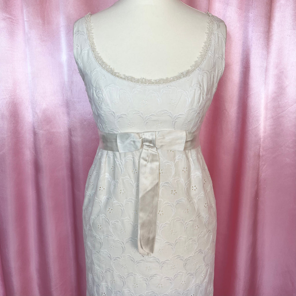 1960s Broderie anglaise dress, by Jean Varon, size 4/6