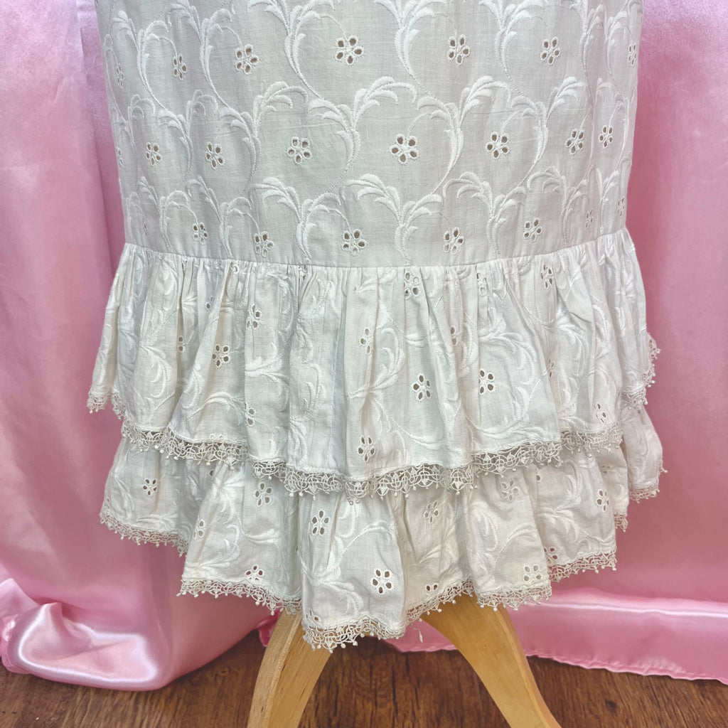 1960s Broderie anglaise dress, by Jean Varon, size 4/6