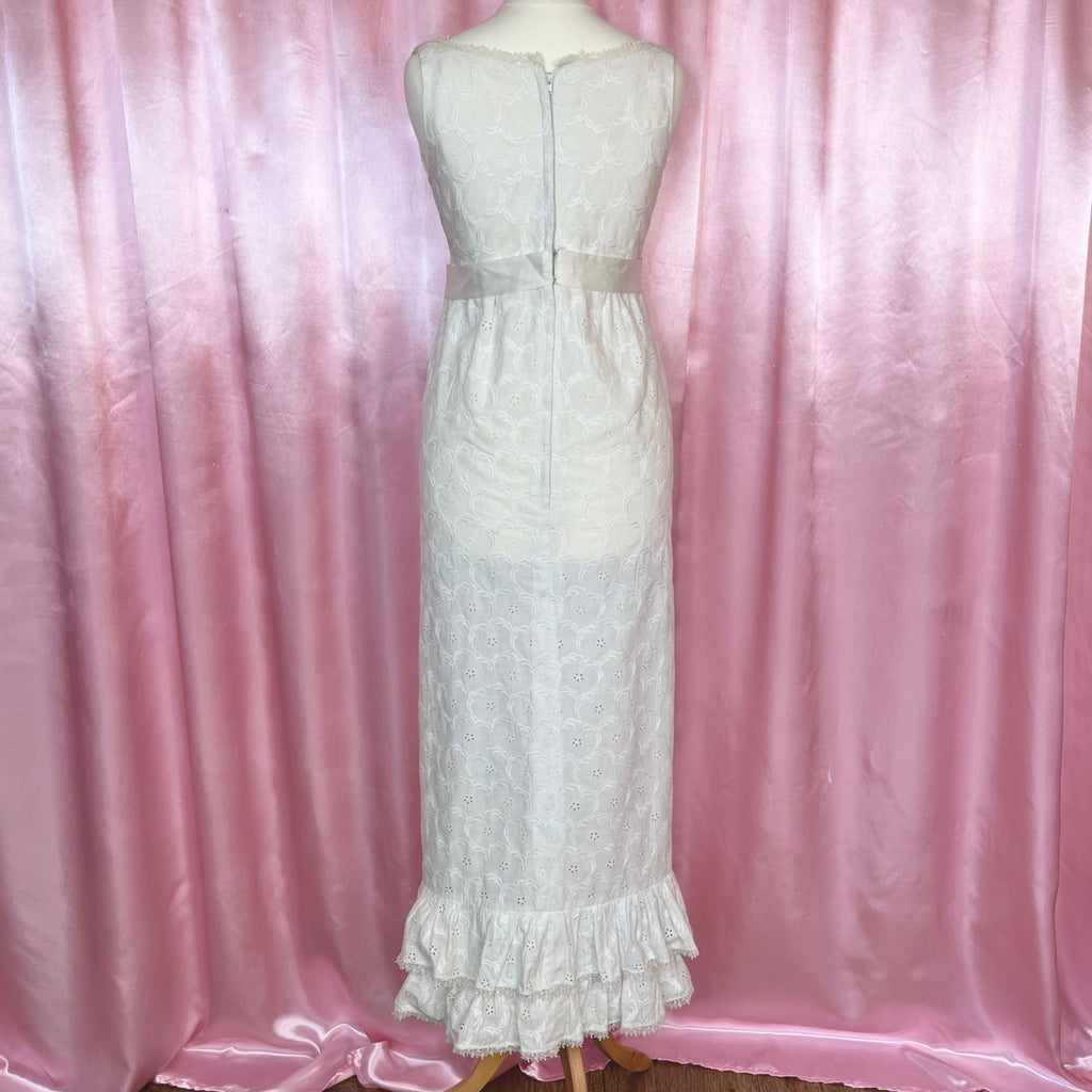 1960s Broderie anglaise dress, by Jean Varon, size 4/6