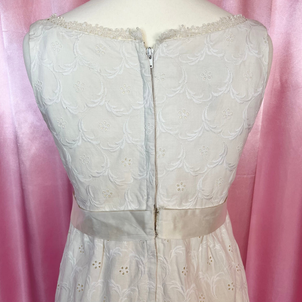 1960s Broderie anglaise dress, by Jean Varon, size 4/6