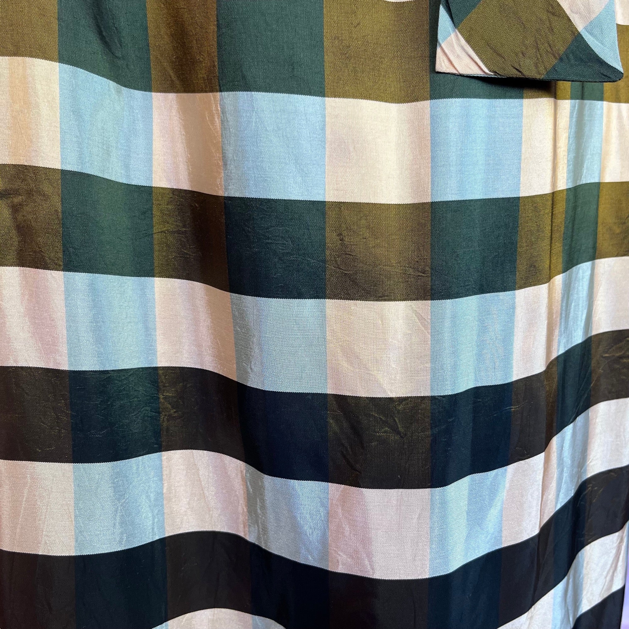 1960s Brown velvet & check dress, by Glennard, size 10