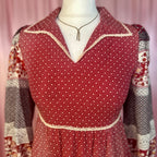 1970s Cotton maxi dress, by Jake, size 8