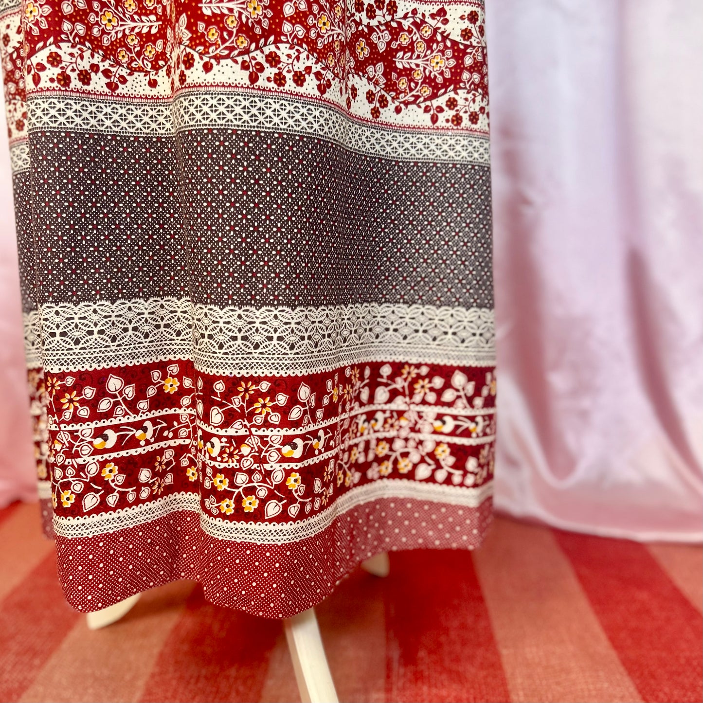 1970s Cotton maxi dress, by Jake, size 8