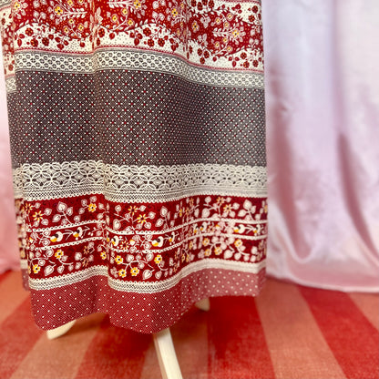 1970s Cotton maxi dress, by Jake, size 8