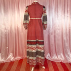 1970s Cotton maxi dress, by Jake, size 8