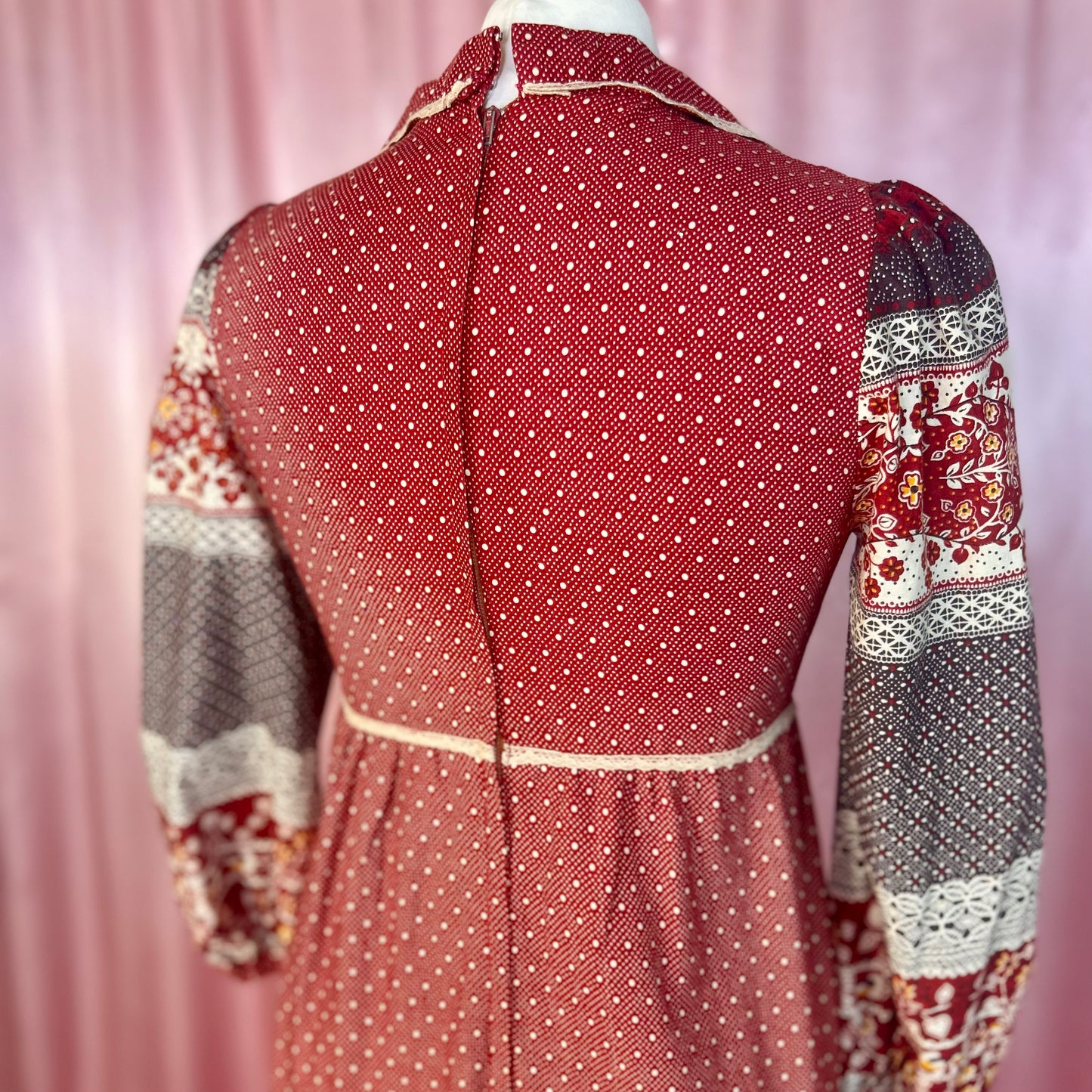 1970s Cotton maxi dress, by Jake, size 8