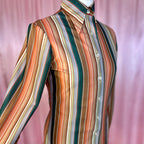 1970s Striped blouse, by Queen Casuals, size 8