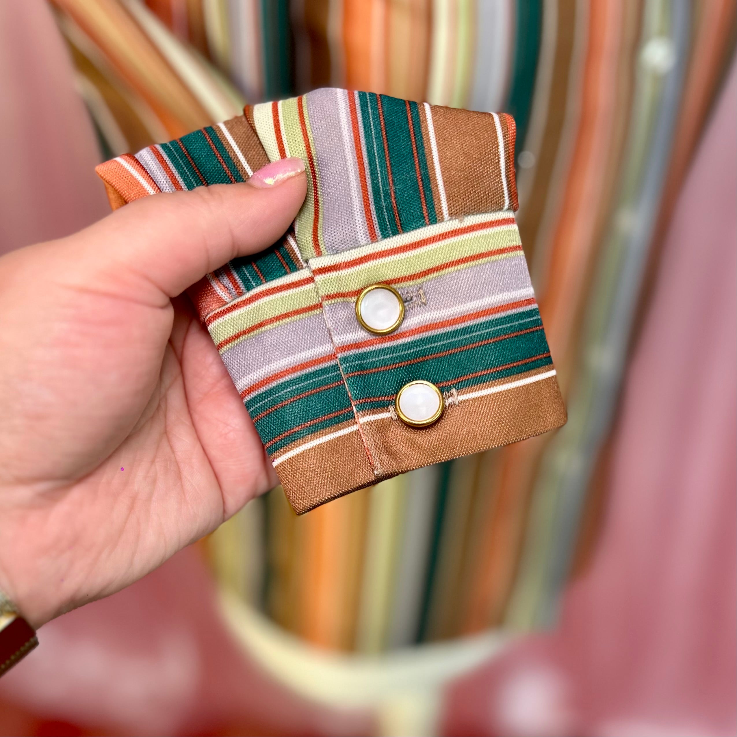 1970s Striped blouse, by Queen Casuals, size 8