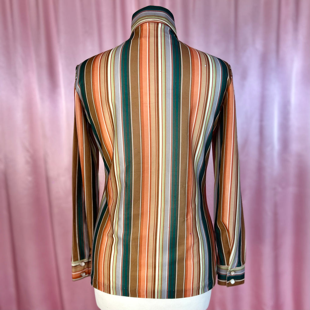 1970s Striped blouse, by Queen Casuals, size 8