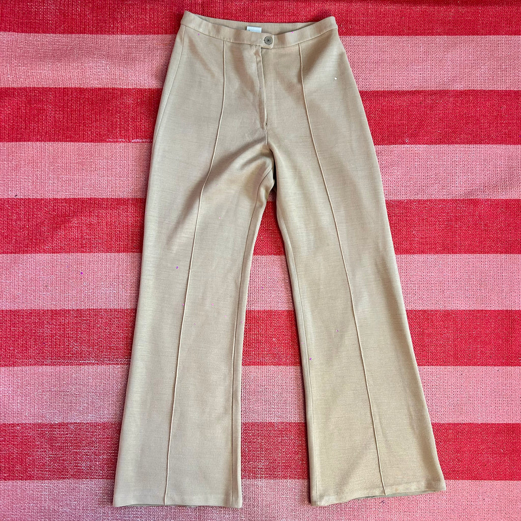 1970s Camel flared trousers, by St Michael, size 8