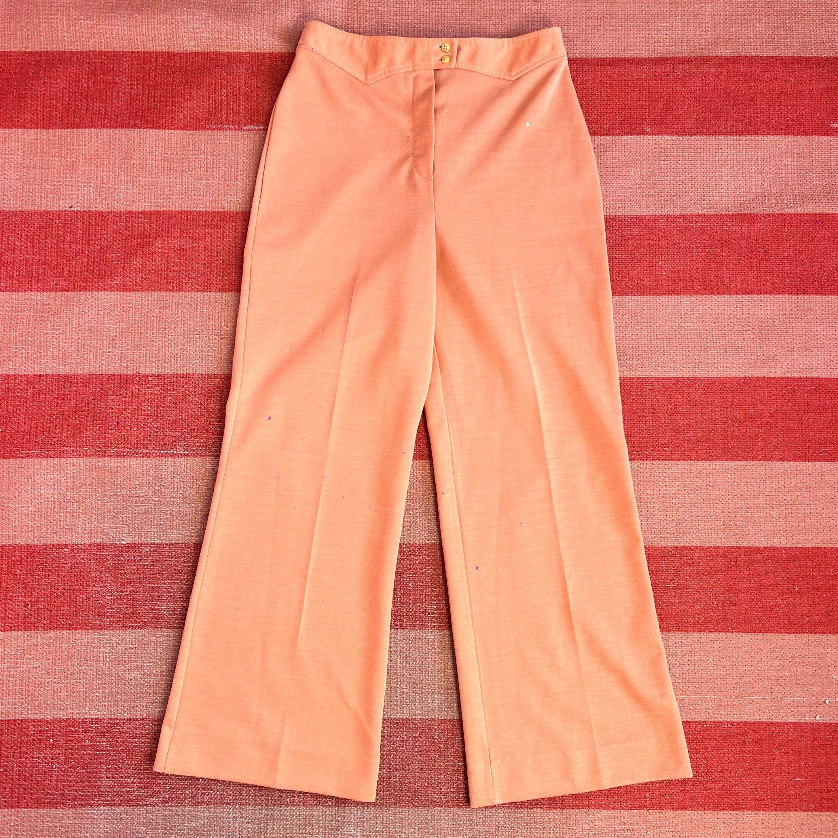 1970s Coral flared trousers, by Jane Colby, size 12