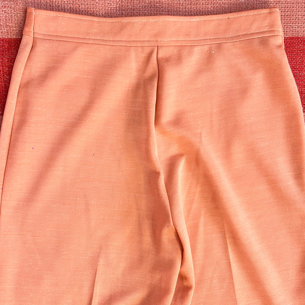 1970s Coral flared trousers, by Jane Colby, size 12