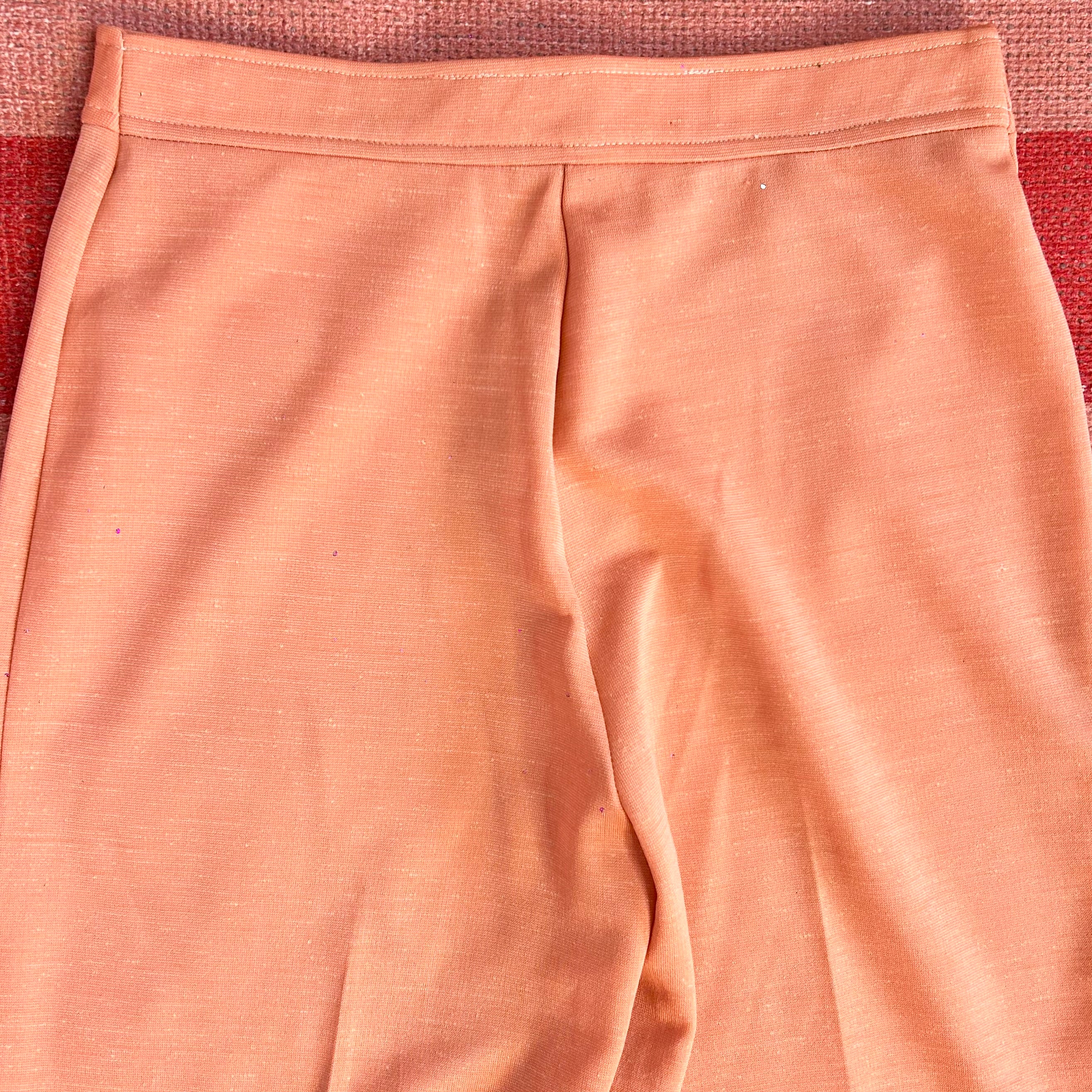 1970s Coral flared trousers, by Jane Colby, size 12